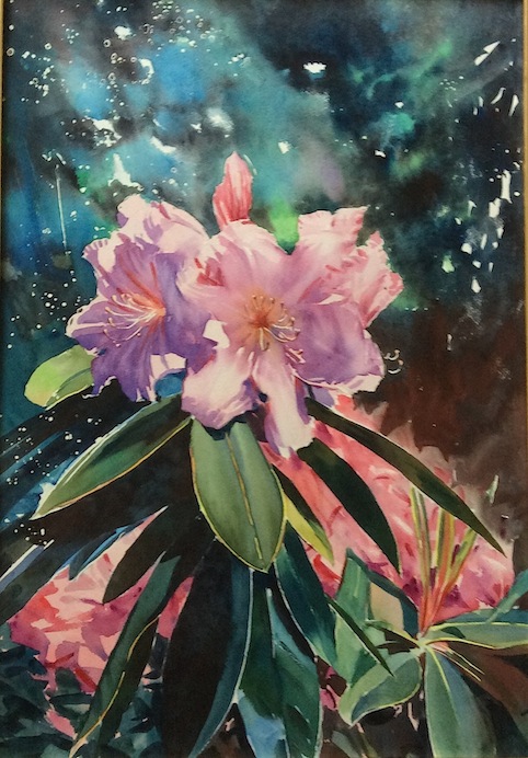 Richard Bolton | Derrel King Peony | watercolour | McAtamney Gallery and Design store | Geraldine NZ